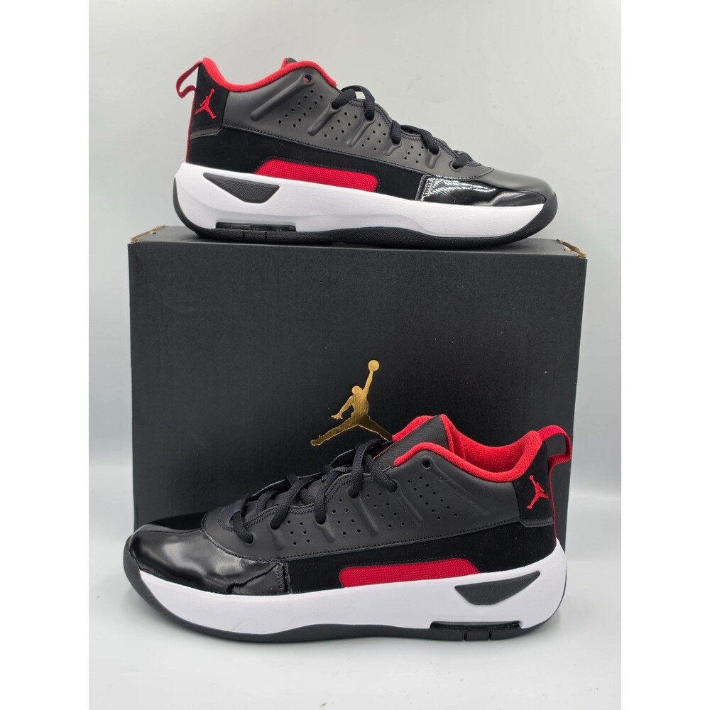 Jordan Max Aura 7 Black Gym Red White HQ2091 003 Men 10.5 New With Box
